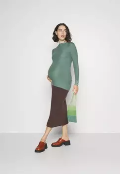 Джемпер MLTRINITY MAMALICIOUS, темно-зеленый