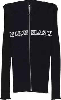 Джемпер MM6 Maison Margiela Zip-Up Knit 'Black', черный