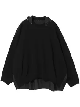 Джемпер многослойного дизайна Undercover, черный