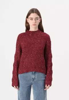 Джемпер MOCK NECK BOXY DKNY, темно-красный