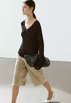 Джемпер MOULIN Massimo Dutti, темно-коричневый