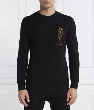Джемпер мужской Armani Exchange полушерстяной, черный