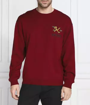 Джемпер мужской Kenzo шерстяной с вышивкой, бургундия