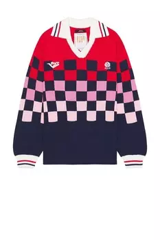 Джемпер мужской Knitting Checkered Soccer Jersey Rice Nine Ten, темно-синий