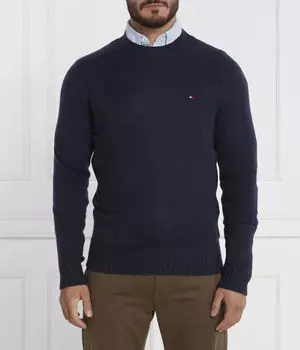 Джемпер мужской Tommy Hilfiger из мериносовой шерсти, синий