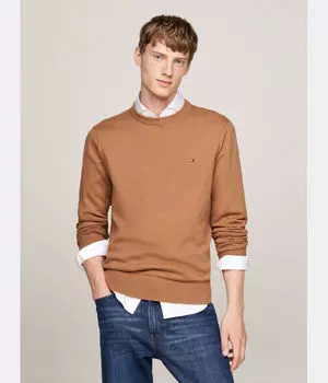 Джемпер мужской Tommy Hilfiger с добавлением кашемира, бежевый