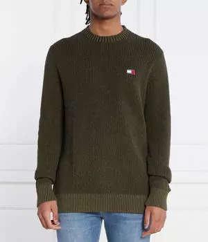Джемпер мужской Tommy Jeans с логотипом бренда, зеленый
