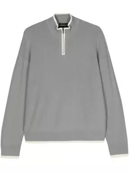 Джемпер на молнии Emporio Armani, серый