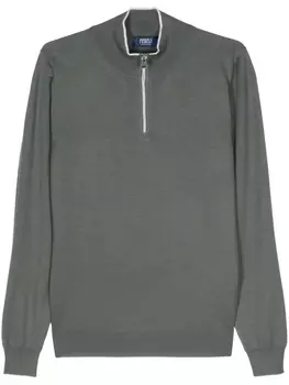 Джемпер на полумолнии Fedeli, синий