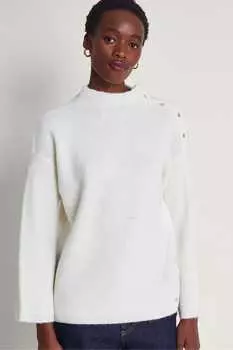 Джемпер на пуговицах Monsoon, белый