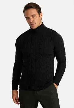 Джемпер NARROW FIT TURTLE NECK PULLOVER Jacey Quinn, цвет black