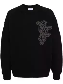 Джемпер NatLover с логотипом OFF-WHITE, черный