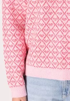 Джемпер NAVI LS O-NECK Pieces, розовый