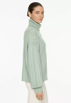 Джемпер NECK CABLE OYSHO, зеленый