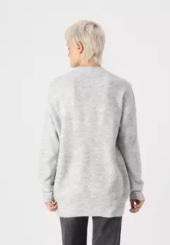 Джемпер NMBALANCE O-NECK Noisy May, светло-серый