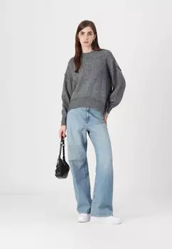 Джемпер NMLUISA O-NECK Noisy May, цвет Mottled Dark Grey
