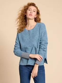 Джемпер Northbank из органического хлопка White Stuff, средний синий