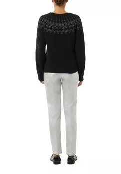 Джемпер NORWEGERMUSTER comma, черный