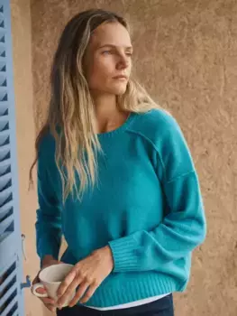 Джемпер NRBY Sydney Cashmere Crew, цвет aqua