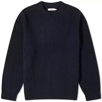 Джемпер Nudie Jeans August Rib Wool, темно-синий