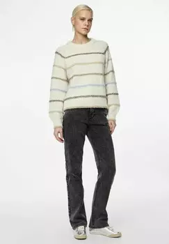 Джемпер O-NECK Pieces, бежевый