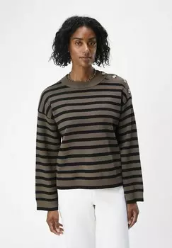 Джемпер OBJELLY LO Object, оливковый