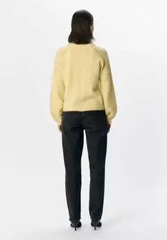 Джемпер OBJFLORA RE LS NOOS Object, желтый