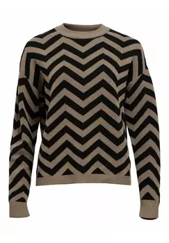 Джемпер OBJRAY PULLOVER Object, оливковый