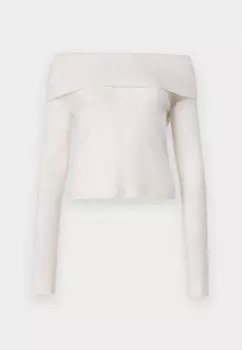 Джемпер OFF-SHOULDER KNITID, кремовый