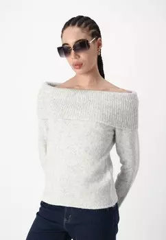 Джемпер OFF SHOULDER SWEATER Gina Tricot, серый