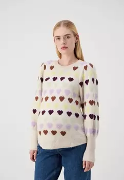 Джемпер OLMHEARTBEAT O NECK ONLY MATERNITY, серый