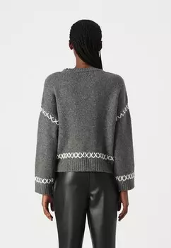 Джемпер ONLAMANDA LIFE O-NECK DETAIL ONLY, светло-серый
