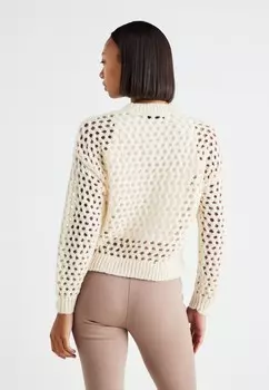 Джемпер ONLBILLIE LIFE SHORT O NECK ONLY, кремовый