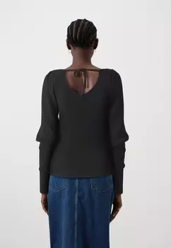 Джемпер ONLLEELO VNECK ONLY, черный