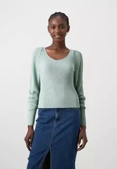 Джемпер ONLLEELO VNECK ONLY, светло-голубой