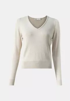Джемпер ONLVENICE LIFE VNECK ONLY, цвет Whitecap Gray Melange