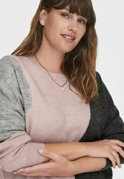 Джемпер ONLY Carmakoma, светло-розовый