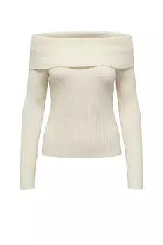 Джемпер ONLY с открытыми плечами, белый