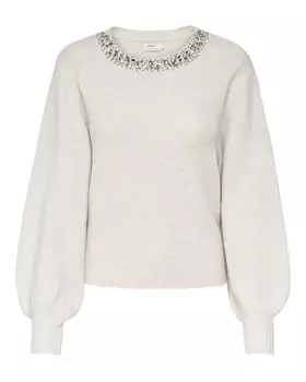 Джемпер ONLY со стразами, белый
