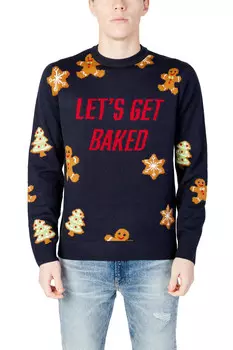 Джемпер Only & Sons с рождественским рисунком, синий