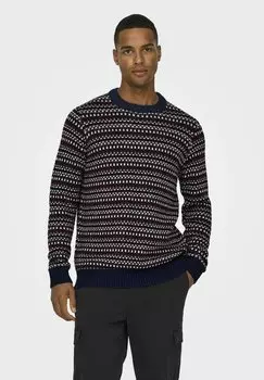 Джемпер Only & Sons, темно-синий