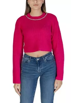 Джемпер ONLY укороченный, фуксия