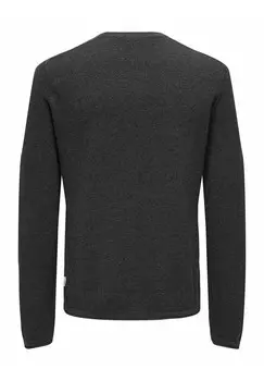 Джемпер ONSFELIX REG CREW NOOS Only & Sons, серый