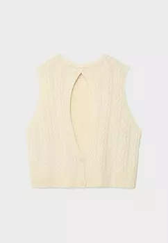 Джемпер OPEN BACK Stradivarius, цвет Mottled Beige