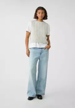 Джемпер OPEN BACK Stradivarius, серый