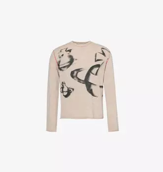 Джемпер Orbit с круглым вырезом из смеси шерсти и кашемира Vivienne Westwood, цвет oatmeal