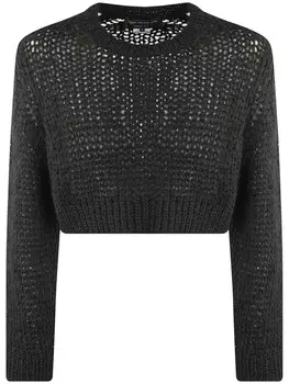 Джемпер открытой вязки Comme des Garons Homme Plus, черный