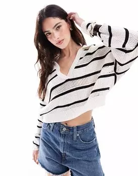 Джемпер открытой вязки Cotton On fairway цвета кокосового молока Cotton:On