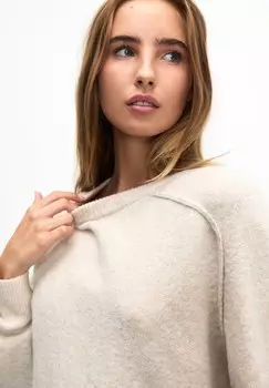 Джемпер OVERSIZE PULL&BEAR, бежевый