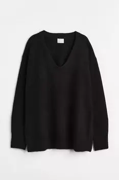 Джемпер оверсайз H&M, черный